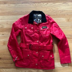 Barbour Women’s Rainbow International Classic Belted Field Jacket USA Size 8